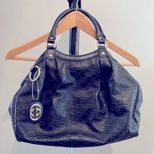 Gucci guccissma sukey tote (black)